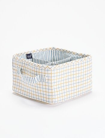 Cesta pequeña de almacenamiento de tela