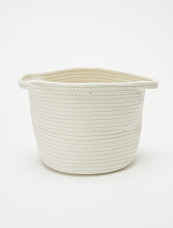 Cesta redonda de esparto 'Arcoíris'