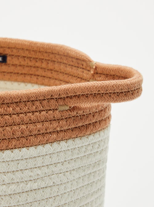 Cesta redonda de esparto 'Jirafa' - Kiabi