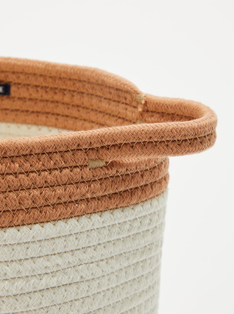 Cesta redonda de esparto 'Jirafa' Verde - Kiabi