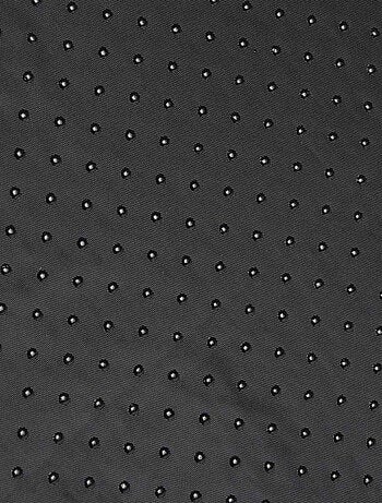 Cesta redonda de terciopelo de canalé para perro y gato