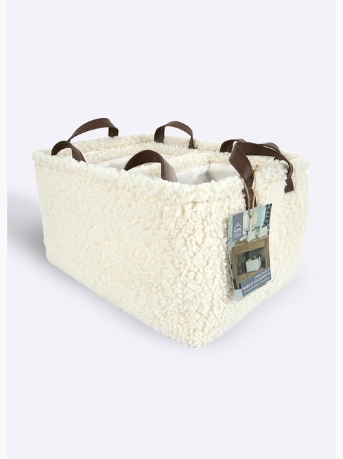 Cestas de almacenamiento de tejido de bucle con asas - AFIBEL - Kiabi