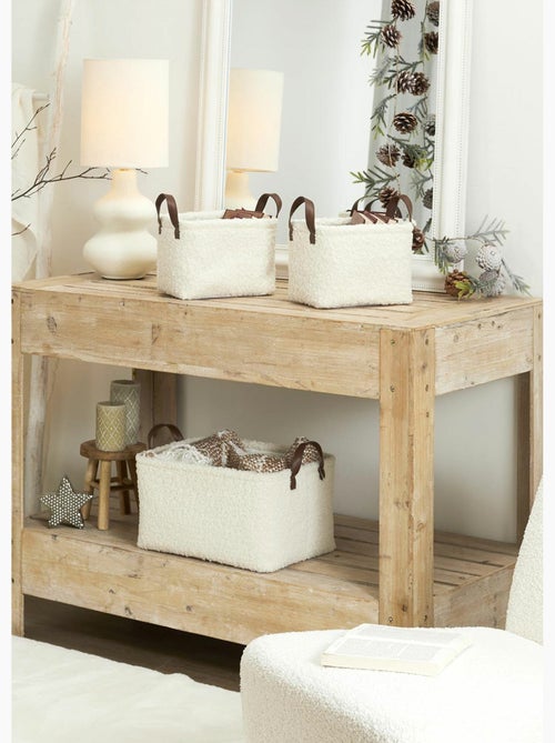 Cestas de almacenamiento de tejido de bucle con asas - AFIBEL - Kiabi