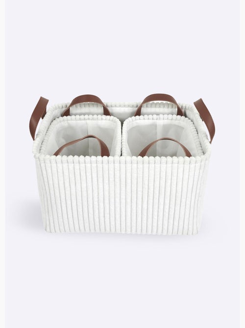 Cestas de almacenamiento de terciopelo con asas - AFIBEL - Kiabi