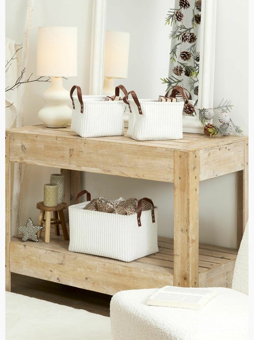 Cestas de almacenamiento de terciopelo con asas - AFIBEL - Kiabi