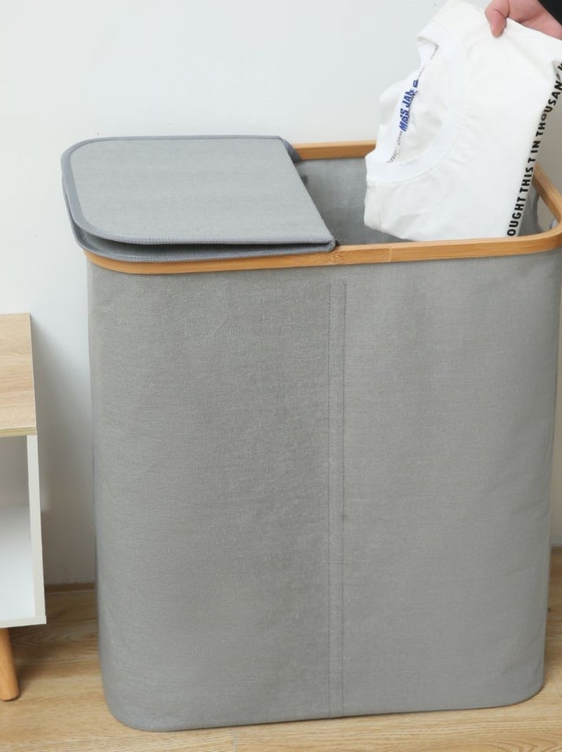Cestas para la ropa sucia de Algodón Bambou PROMO LINGE Gris - Kiabi