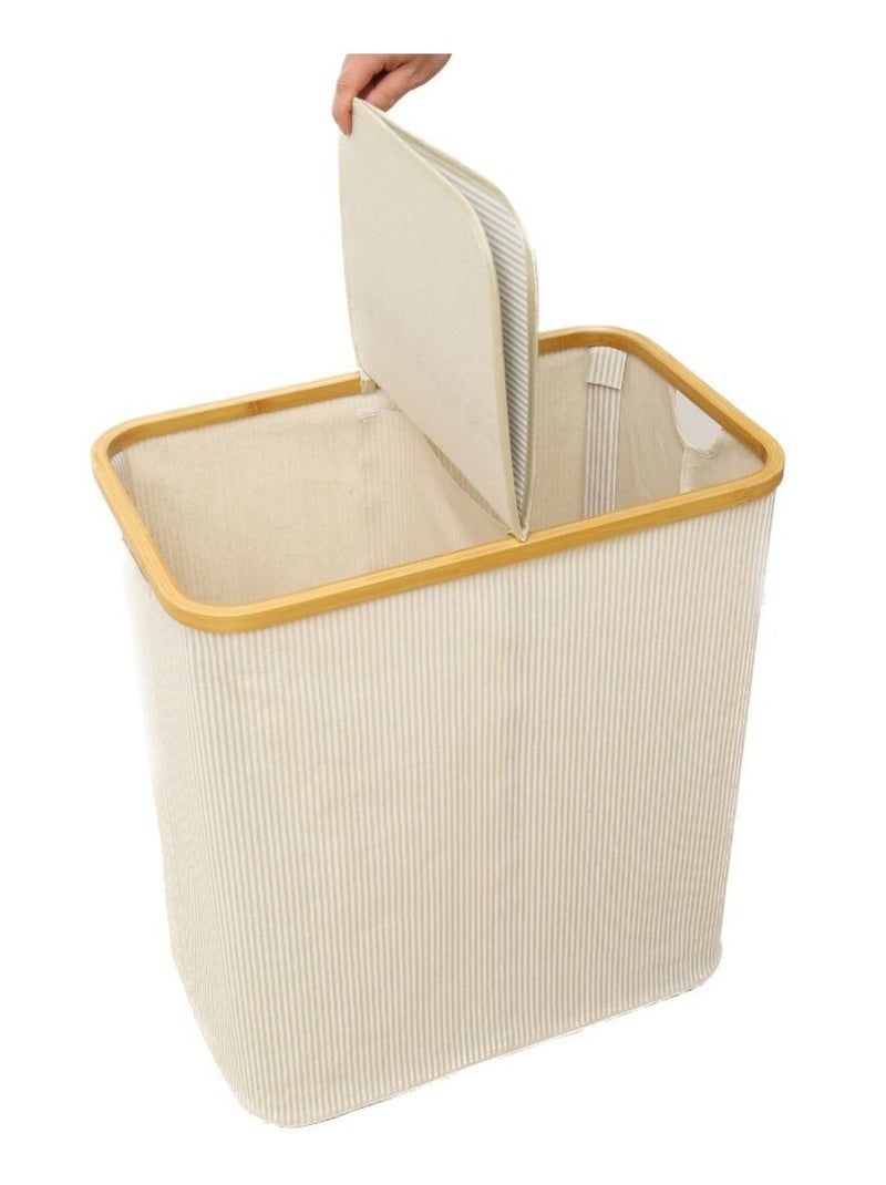 Cestas para la ropa sucia de bambou bambou promo linge Blanco - Kiabi