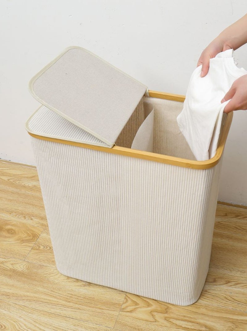 Cestas para la ropa sucia de bambou bambou promo linge Blanco - Kiabi