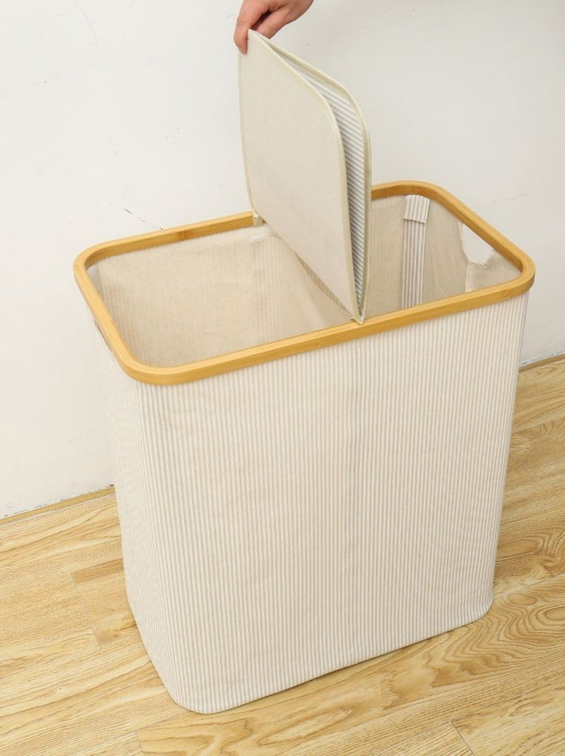 Cestas para la ropa sucia de bambou bambou promo linge Blanco - Kiabi