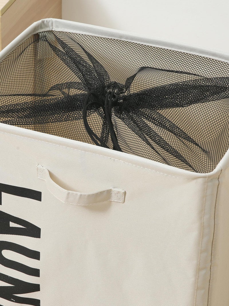 Cestas para la ropa sucia de Poliéster PROMO LINGE Blanco - Kiabi