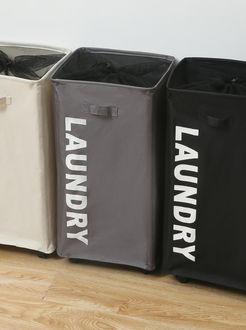 Cestas para la ropa sucia de Poliéster PROMO LINGE Blanco - Kiabi