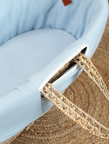 Cestillo para bebé con colchón, funda y sábana ajustable, jeanne | SEVIRA KIDS