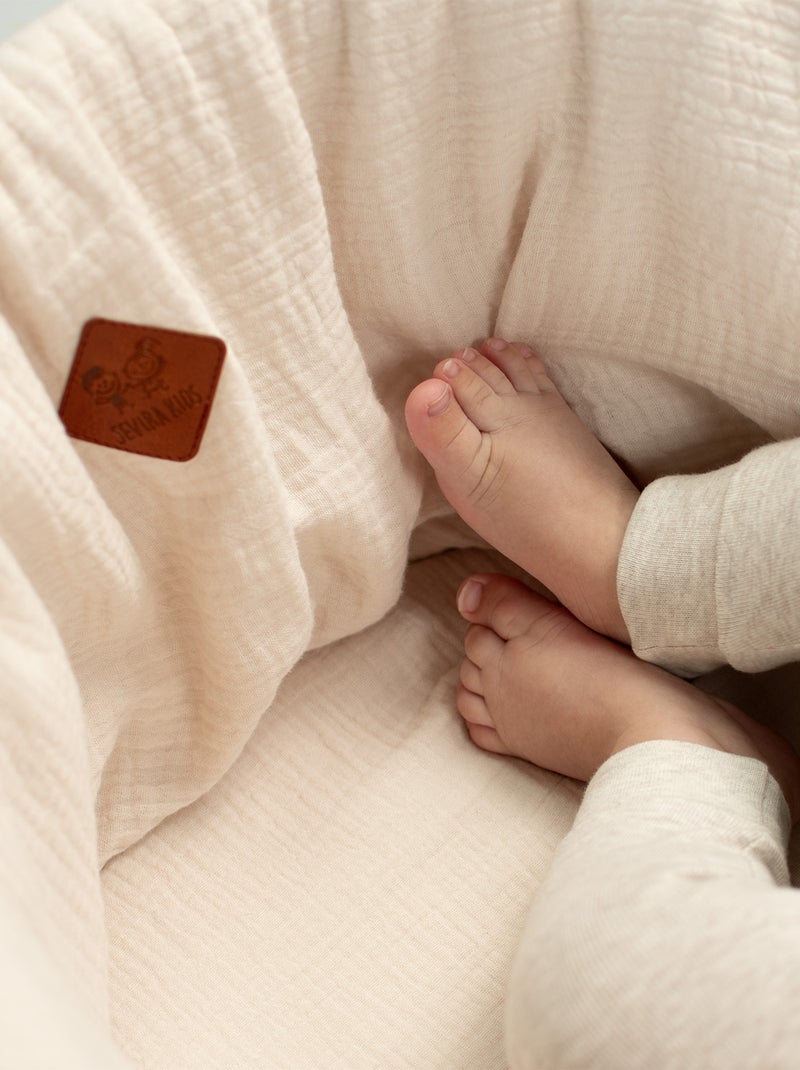 Cestillo para bebé con colchón, funda y sábana ajustable, jeanne | SEVIRA KIDS Beige - Kiabi