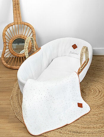 Cestillo para bebé con colchón, funda y sábana ajustable, jeanne | SEVIRA KIDS