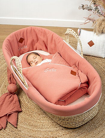 Cestillo para bebé con colchón, funda y sábana ajustable, jeanne | SEVIRA KIDS