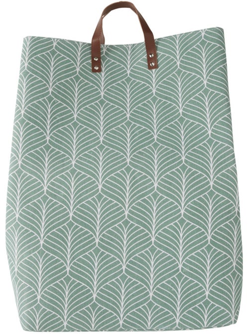 Cesto para la ropa sucia de 70 litros con estampado de hojas - Kiabi Cesto para la ropa sucia de 70 litros con estampado de hojas - Kiabi