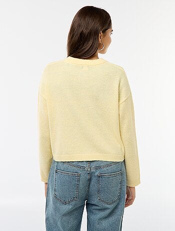 Chaleco abotonado con 2 bolsillos de parche