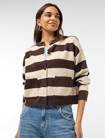 Chaleco abotonado con 2 bolsillos de parche