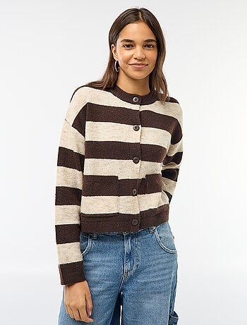 Chaleco abotonado con 2 bolsillos de parche