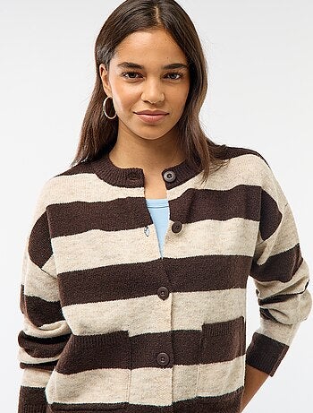 Chaleco abotonado con 2 bolsillos de parche