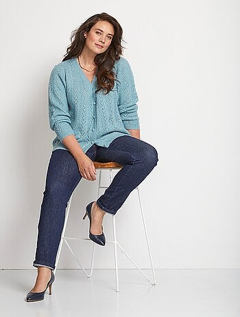 Chaleco abotonado con fibras recicladas - Afibel