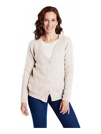 Chaleco abotonado con fibras recicladas - Afibel