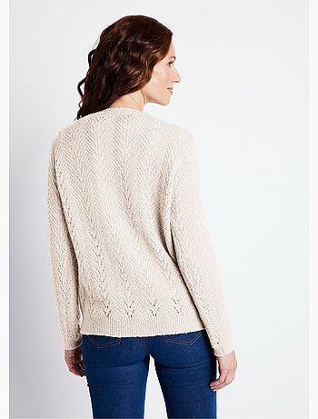 Chaleco abotonado con fibras recicladas - Afibel