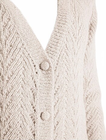 Chaleco abotonado con fibras recicladas - Afibel