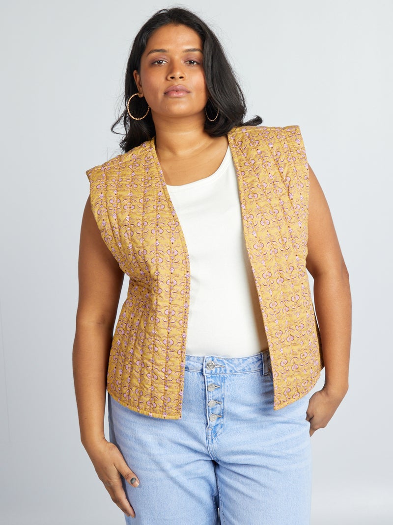 Chaleco acolchado BEIGE - Kiabi