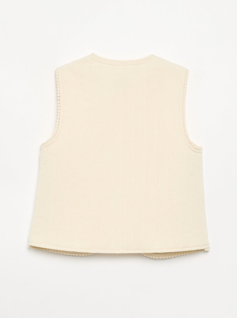 Chaleco acolchado Beige - Kiabi