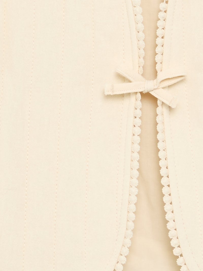 Chaleco acolchado Beige - Kiabi