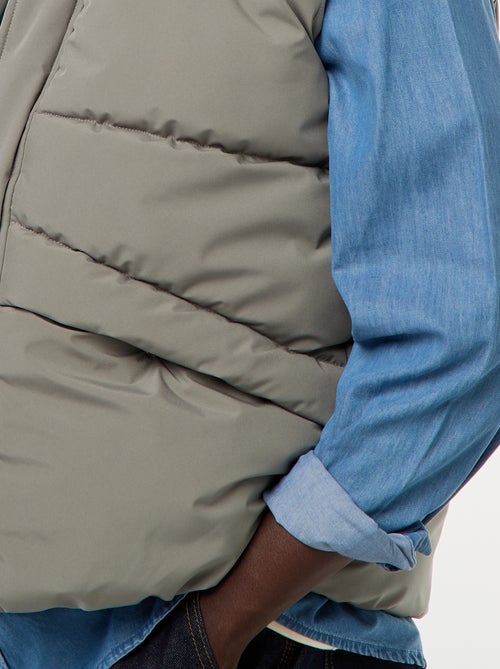 Chaleco acolchado cálido sin mangas - Kiabi