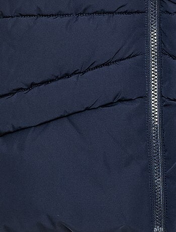 Chaleco acolchado sin mangas con capucha