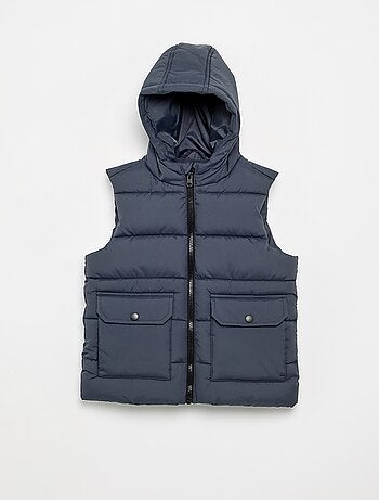 Chaleco acolchado con capucha