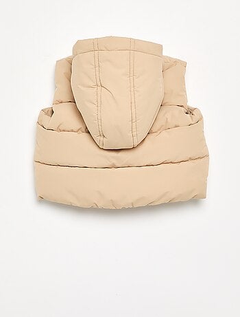 Chaleco acolchado con capucha