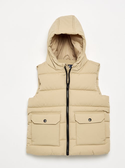 Chaleco acolchado con capucha - Kiabi