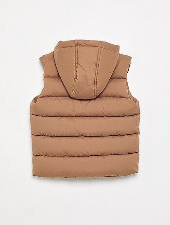Chaleco acolchado con capucha