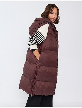 Chaleco acolchado con capucha, mo fashion