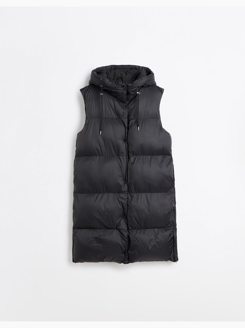 Chaleco acolchado con capucha, mo fashion Negro - Kiabi