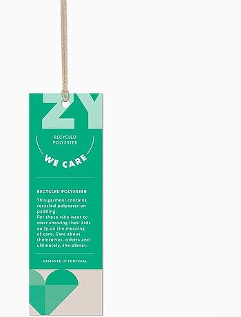 Chaleco acolchado con capucha y motivo