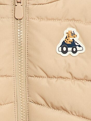 Chaleco acolchado con capucha y sin mangas