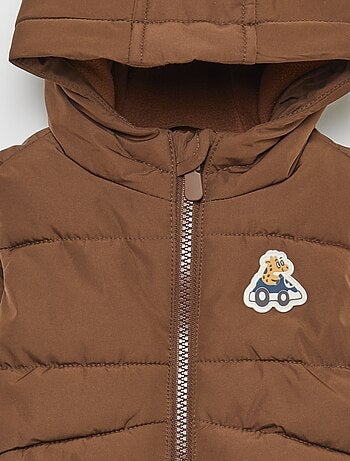 Chaleco acolchado con capucha y sin mangas