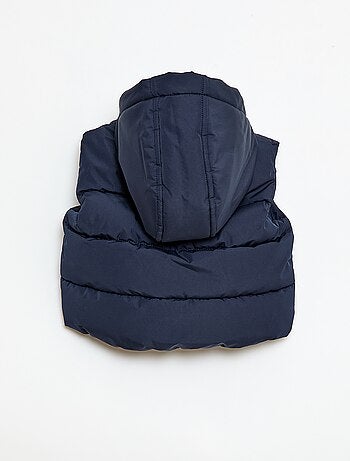 Chaleco acolchado con capucha y sin mangas