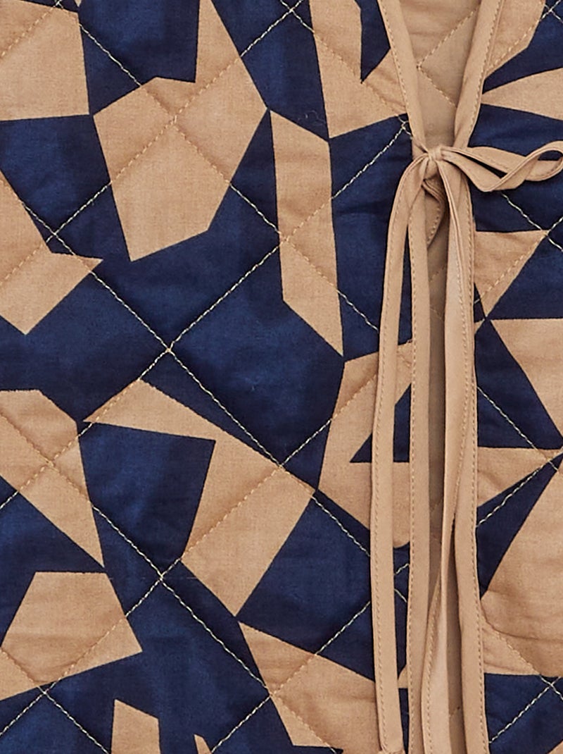 Chaleco acolchado con cinta delantera 'JDY' AZUL - Kiabi