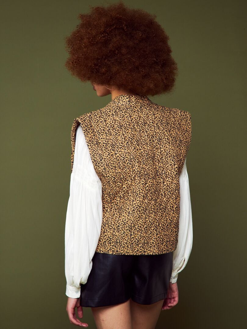 Chaleco acolchado con estampado de 'leopardo' LEOPARDO - Kiabi