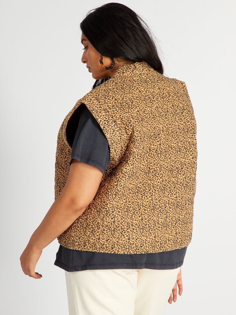 Chaleco acolchado con estampado de leopardo LEOPARDO - Kiabi