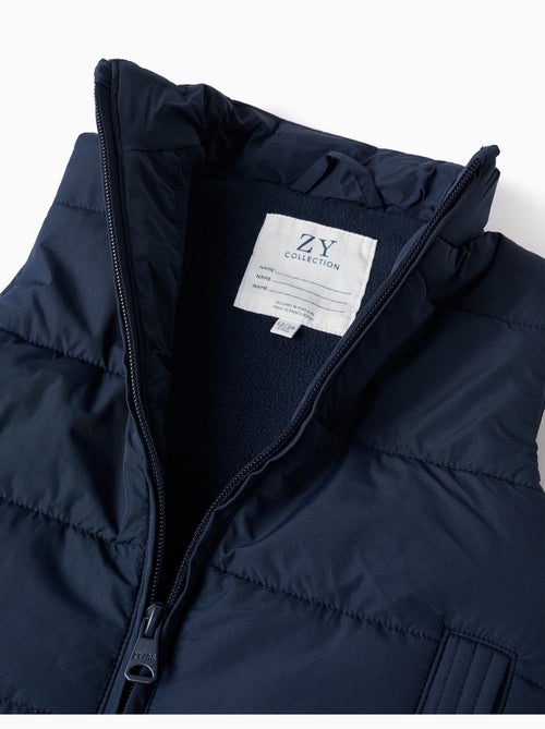 Chaleco acolchado con forro polar y bolsillos laterales - Kiabi