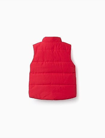 Chaleco acolchado con forro polar y bolsillos laterales