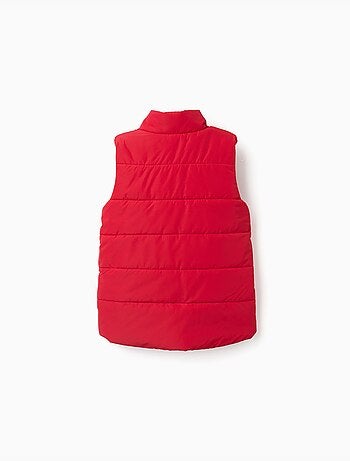 Chaleco acolchado con forro polar y bolsillos