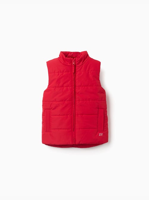 Chaleco acolchado con forro polar y bolsillos - Kiabi Chaleco acolchado con forro polar y bolsillos - Kiabi